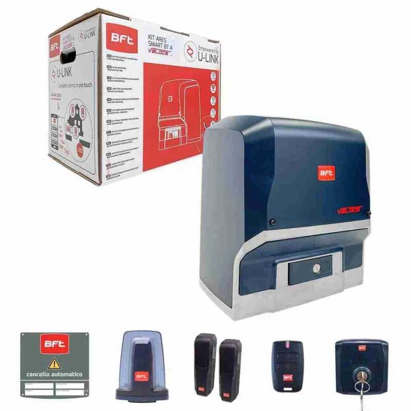 2604050 bft ares veloce smart bt kit a500 kit de puerta corredera r925340 00001 24v 2604050