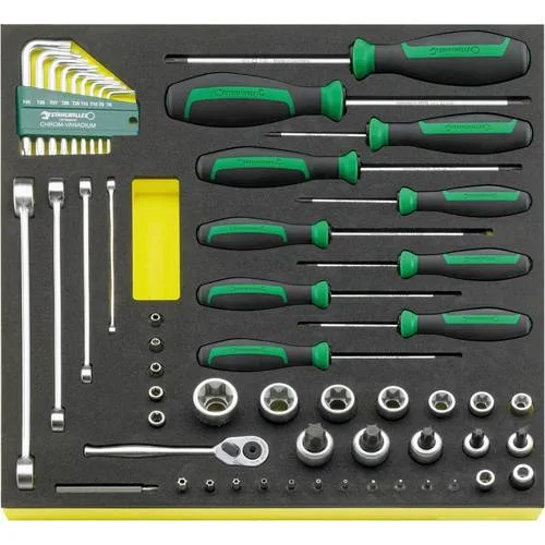 Stahlwille 96830450 juego herramientas, sistema bandejas tool control tcs tx/57 mf n