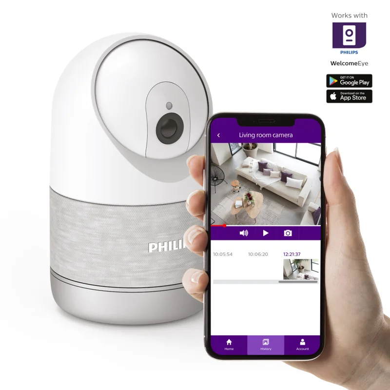 Cámara interior 2k philips welcome eye look