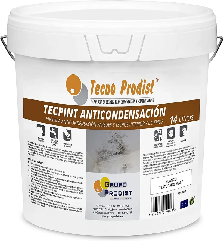 Tecpint anticondensación - blanco - 14 litros