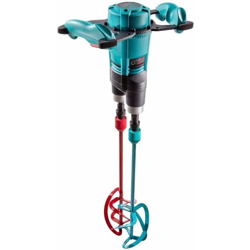 Mezcladora manual con anclaje de varilla rápida hexafix xo 55 r duo (1.600 w) collomix 25.160