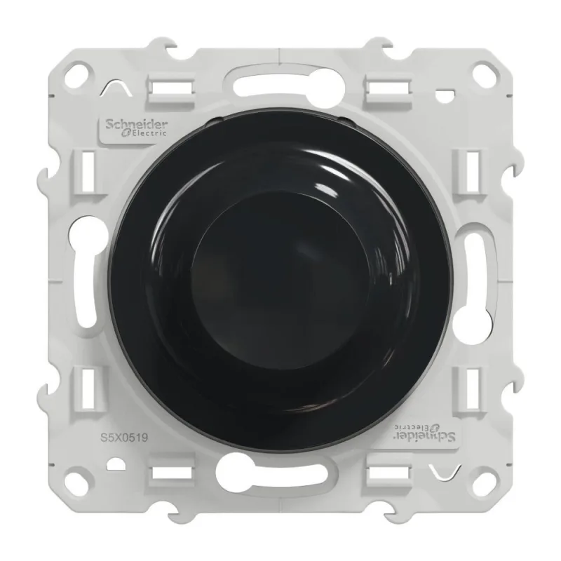 Interruptor regulador de luz universal odace, schneider electric, gris antracita