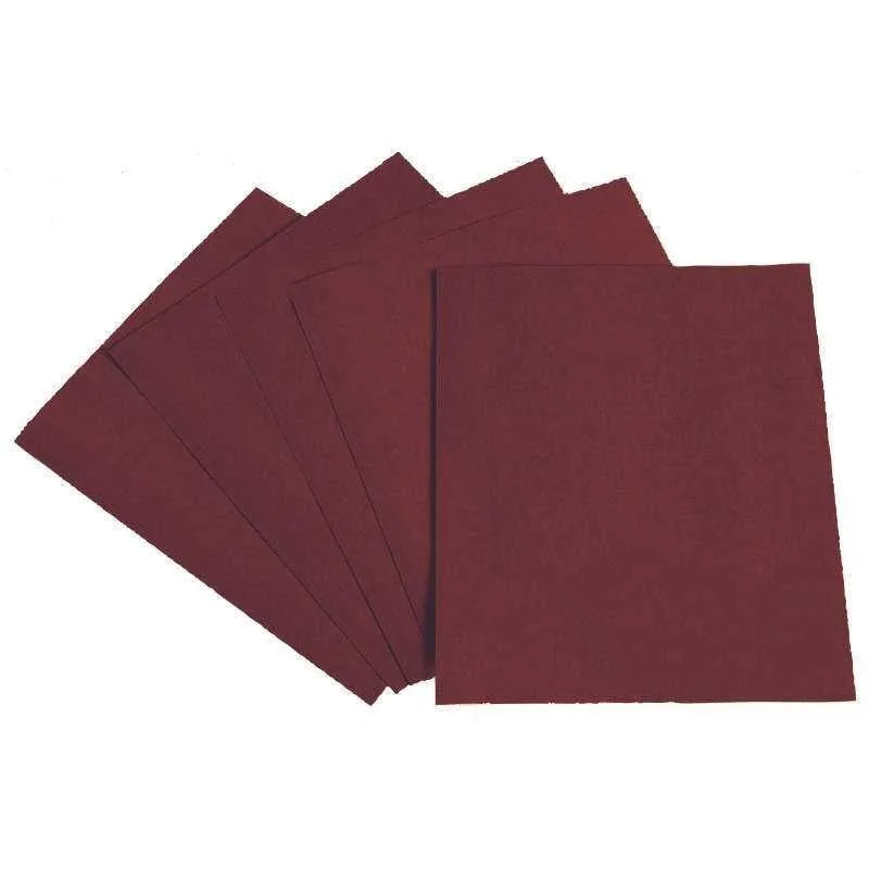 Caja de 50 hojas de tela abrasiva superflexible óxido de aluminio (grano 80) interflex ac411jfe.80