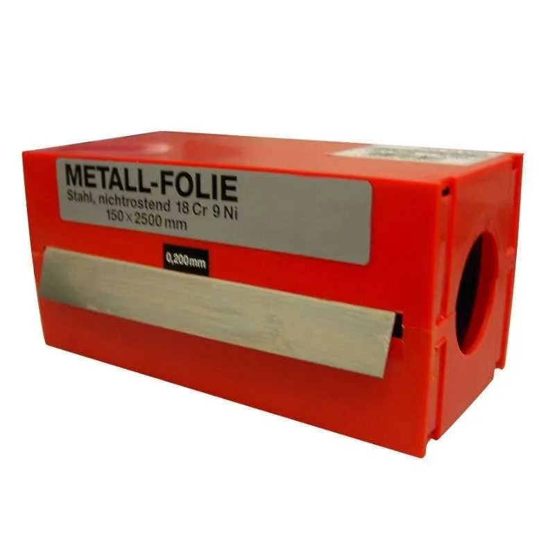 Rollo fleje calibrado 2.5 m x 150 mm inox (espesor 0,2 mm) vogel 465200