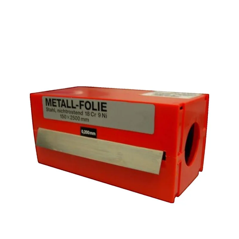 Rollo fleje calibrado 2.5 m x 150 mm inox (espesor 0,01 mm) vogel 465010