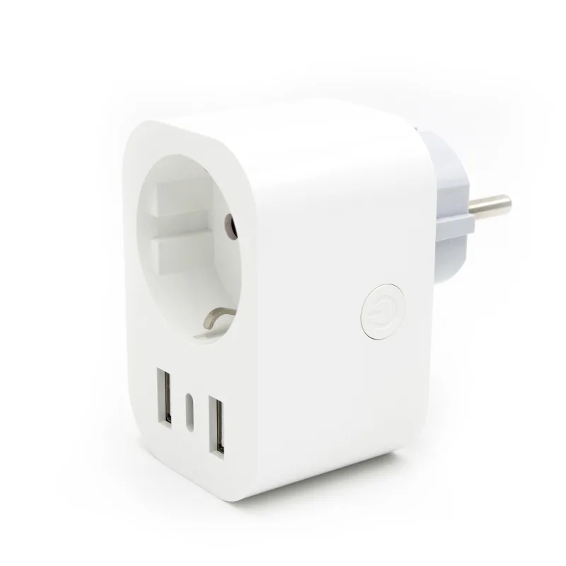 Enchufe wifi 2xusb + 1xusb-c 16a con medidor de consumo y programable energeeks