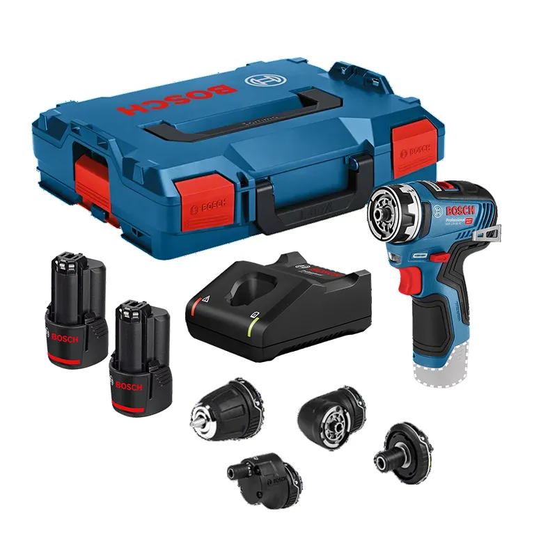 Bosch professional drill gsr 12v-35 fc 2xbatteries 3.0 ah + gal 12v-40 gfa cargador 12-h-b w e x l-boxx