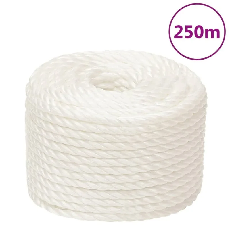 Cuerda de trabajo polipropileno blanco 16 mm 250 m vidaxl