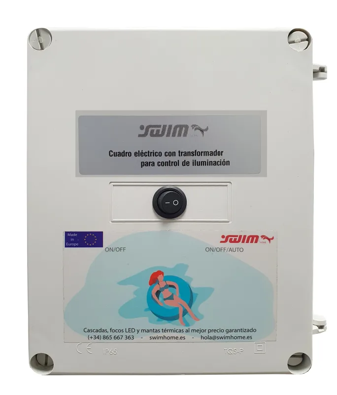 Cuadro eléctrico con transformador 350w/12v + controlador iluminación