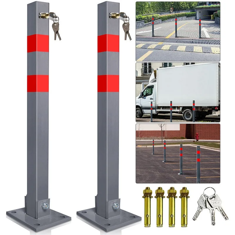 Park auto boundary post fireman post poste plegable poste plegable 65cm 2 piezas