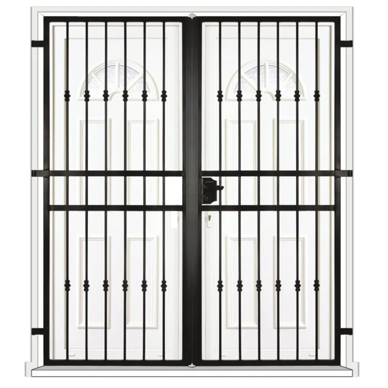 Grid de la puerta de lastape -2 hojas para la caja h = 230 cm x w = 180 cm (lado de la tabla)