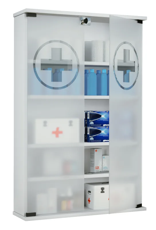 Vcm gabinete médico honula blanco h. 91 x b. 60 x t. 17 cm