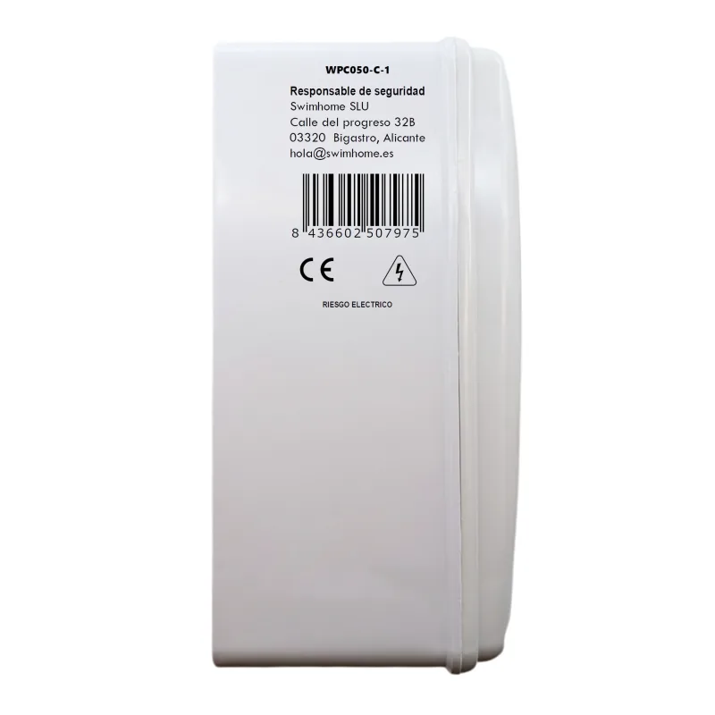 Cuadro eléctrico piscina con clorador transformador 50w hasta 1 cv reloj