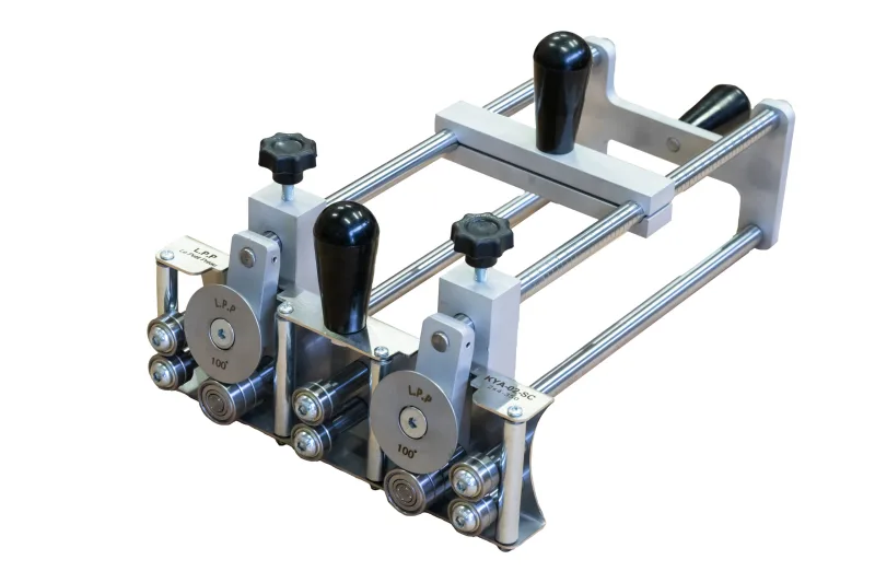 Plegadora manual - doble columna - kya-sc - 350 mm - 4 rodillos guía - lpp