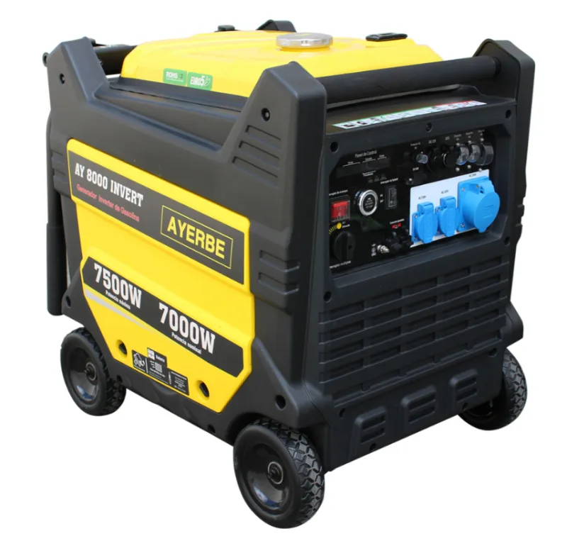 Ayerbe - 5430430 - generador a gasolina 8000 inverter con arranque eléctrico motor kiotsu