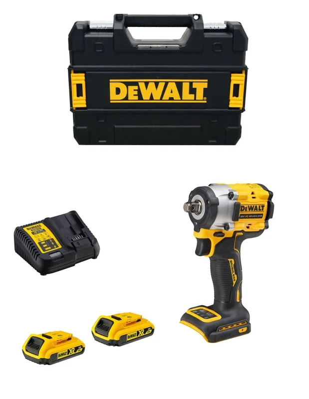 Llave de impacto dewalt dcf921d2t (2 x 2,0 ah + dcb115 + tstak ii)