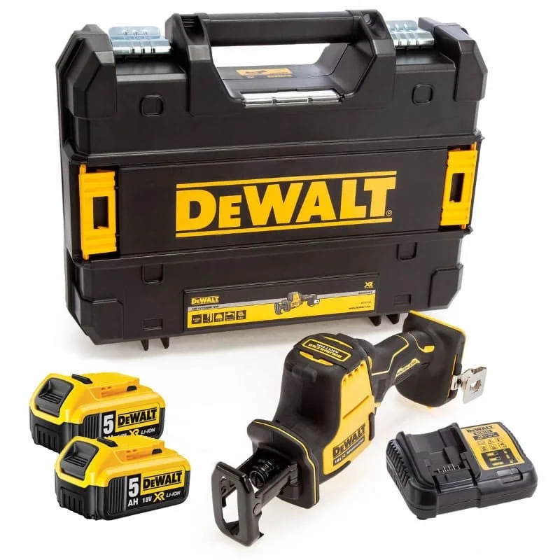 Mini-sierra sable dewalt dcs369p2t (2 x 5,0 ah + dcb115 + tstak ii)