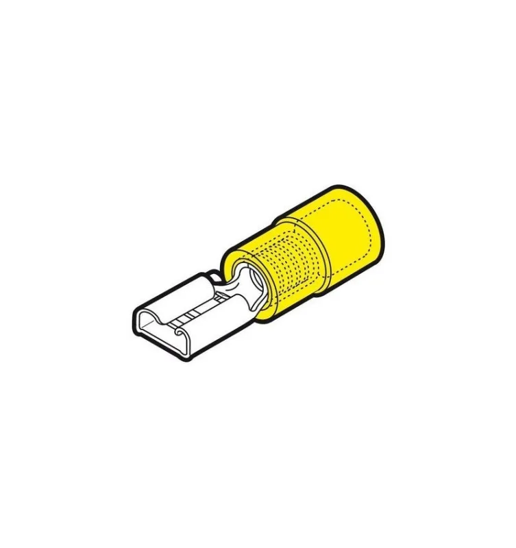 Conector h preaislado nylon 4-6 6,35x0,8 - cembre