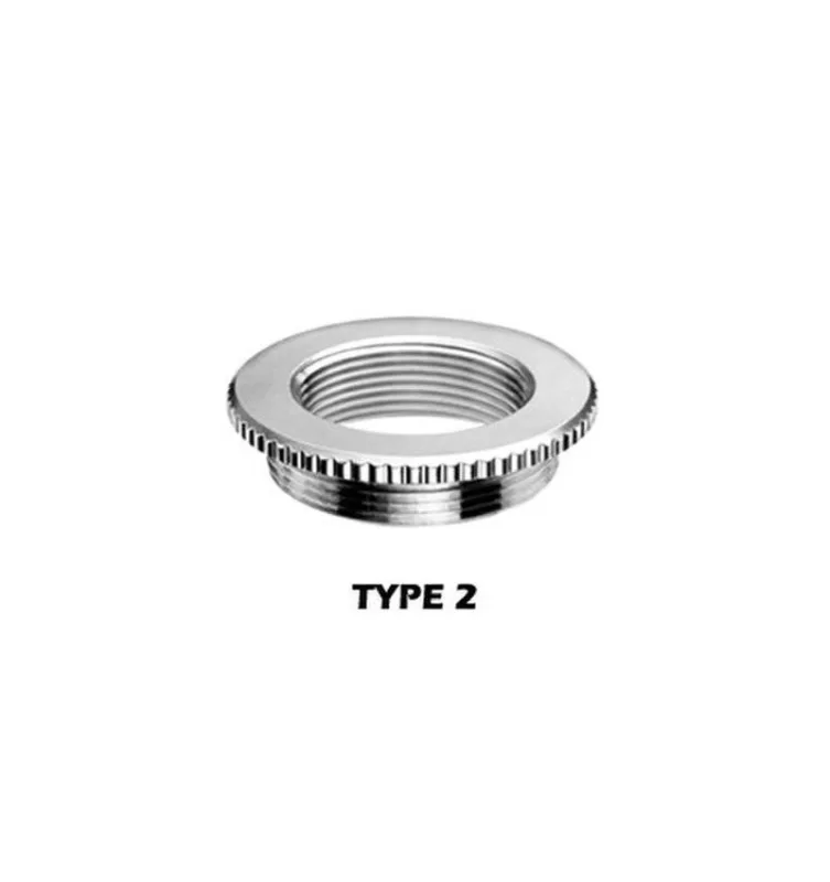 Reducción rosca macho m32/hembra m20 latón niquelado - interflex