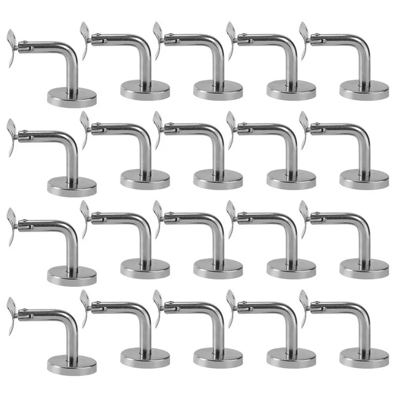 Pasamanos soportes de pared 20 piezas soporte de pasamanos para protección de seguridad en pasillos de escaleras