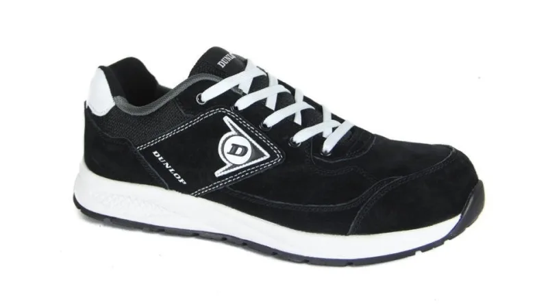 Dunlop flying luka, calzado de seguridad | piel de ante hidrorepelente | puntera composite | plantilla anti-perforación| color negro 39eu