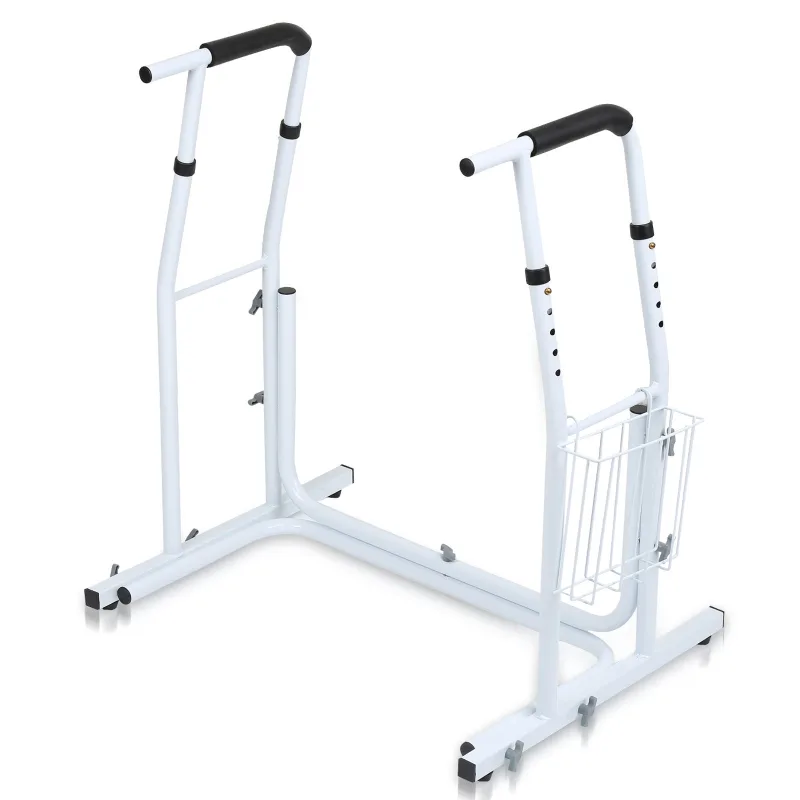 Soporte para inodoro, soporte para inodoro con cesta de almacenamiento, marco de soporte para inodoro, ayuda de soporte