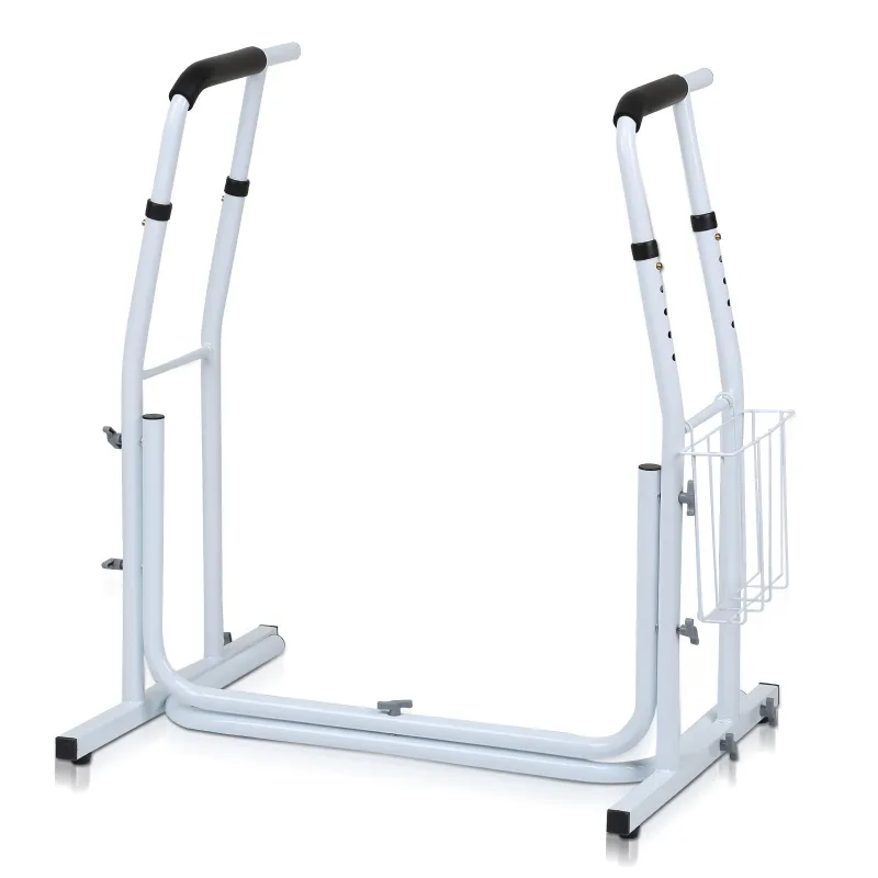 Soporte para inodoro, soporte para inodoro con cesta de almacenamiento, marco de soporte para inodoro, ayuda de soporte