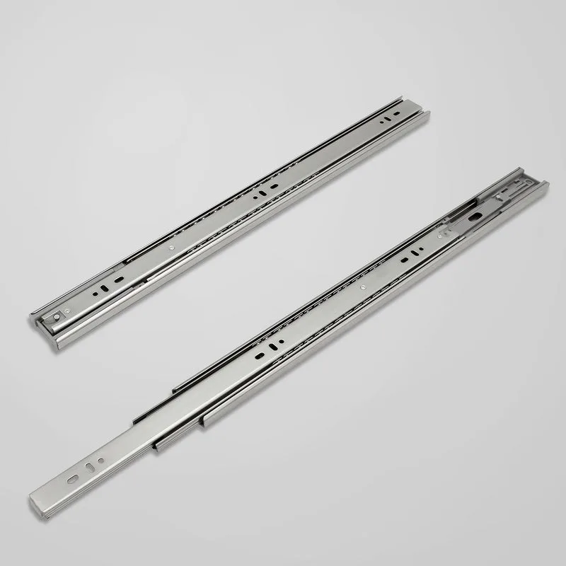 Correderas de cajón de 45 mm corredera de alta resistencia corredera de rodamiento de bolas de extensión completa corredera estrecha de 450 mm 6 uds.