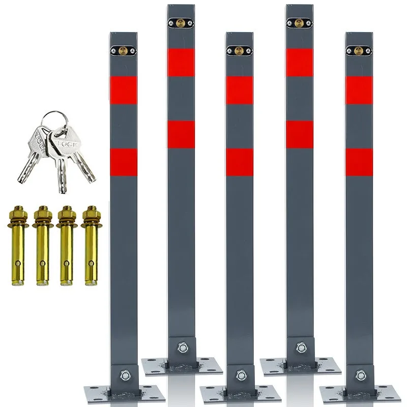 Park auto boundary post fireman post poste plegable poste plegable 65cm 5 piezas