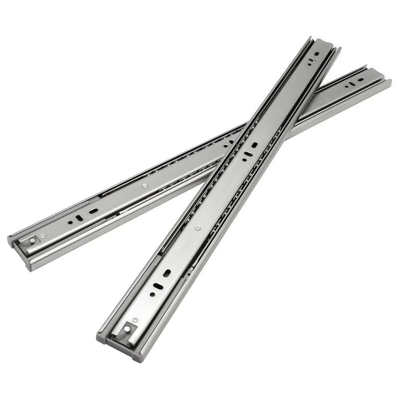 Correderas de cajón 45 mm extensión completa corredera de alta resistencia corredera de rodamiento de bolas estrecha 550 mm 6 uds.