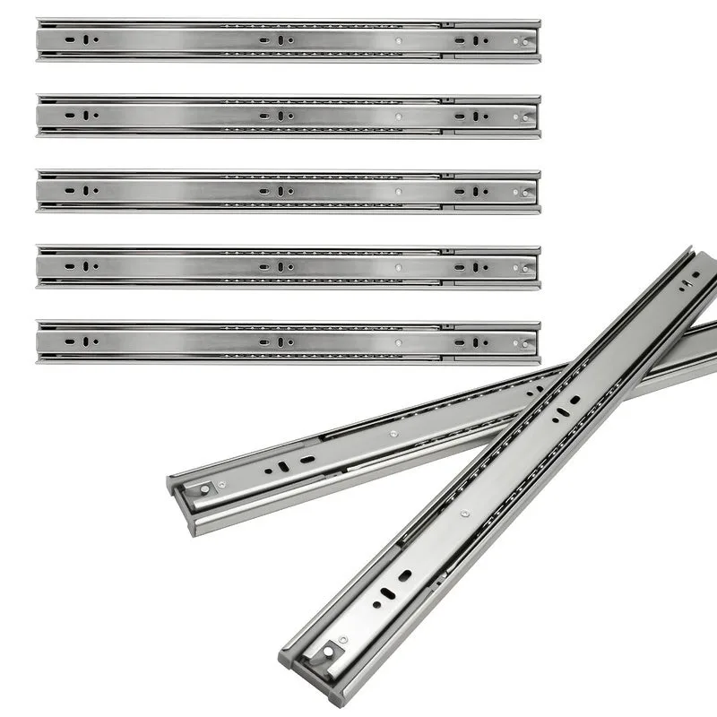 Correderas de cajón 45 mm extensión completa corredera de alta resistencia corredera de rodamiento de bolas estrecha 350 mm 8 piezas