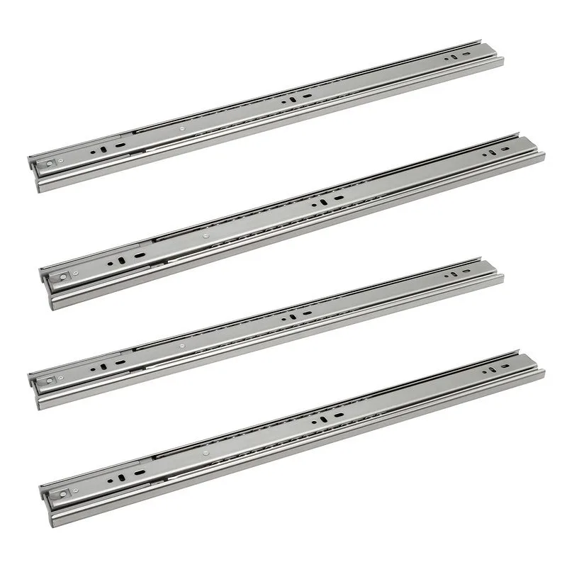 Guías para cajón guía de extensión completa guía para servicio pesado guía telescópica guía de bolas 45 mm 450 mm 20 piezas