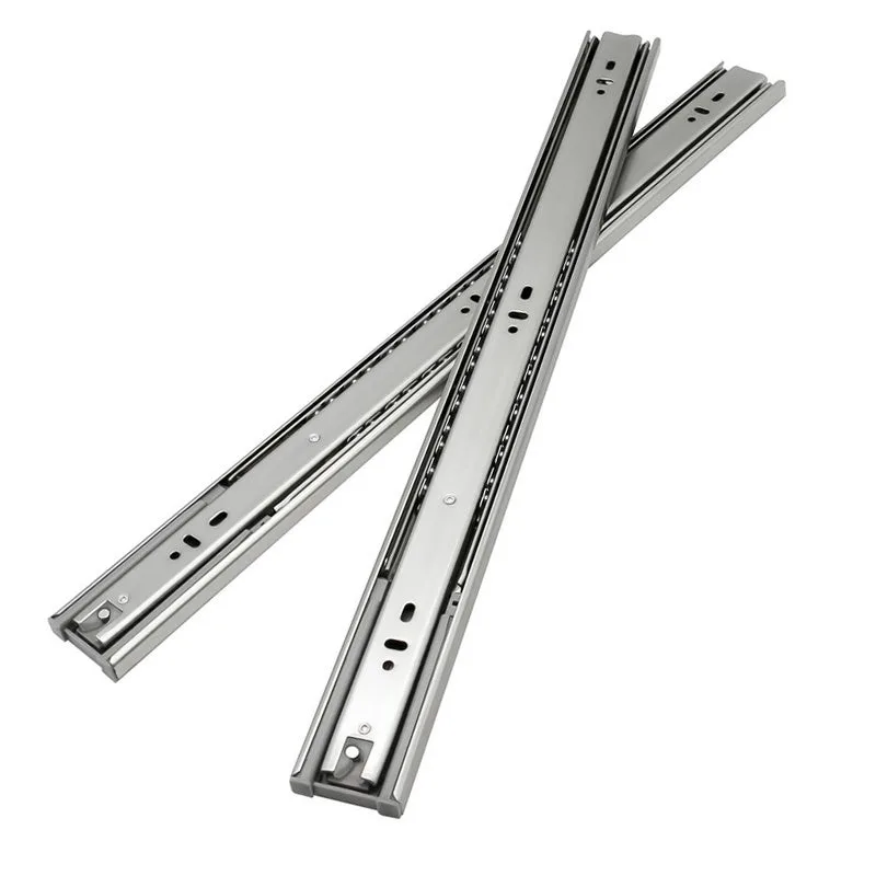 Correderas para cajones corredera de extensión completa corredera para servicio pesado corredera telescópica guía de bolas 45 mm 400 mm 6 piezas