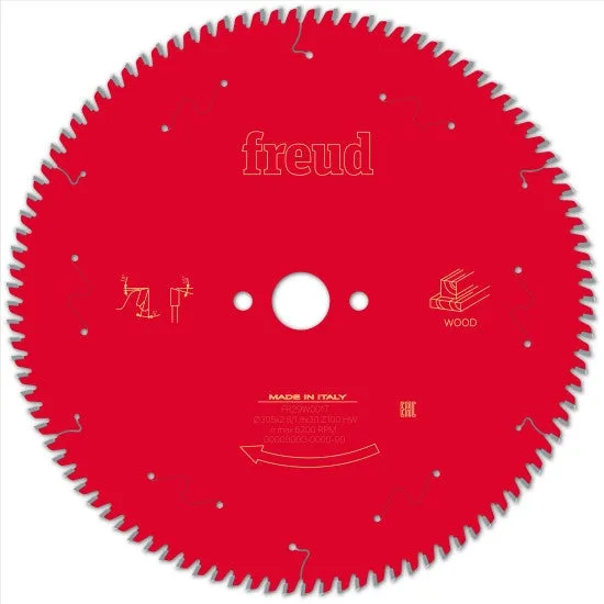 Hoja para sierra circular portátil freud - ø305 2,8/1,8 al30 z100 ba 5° - f03fs09787 -fr29w001t