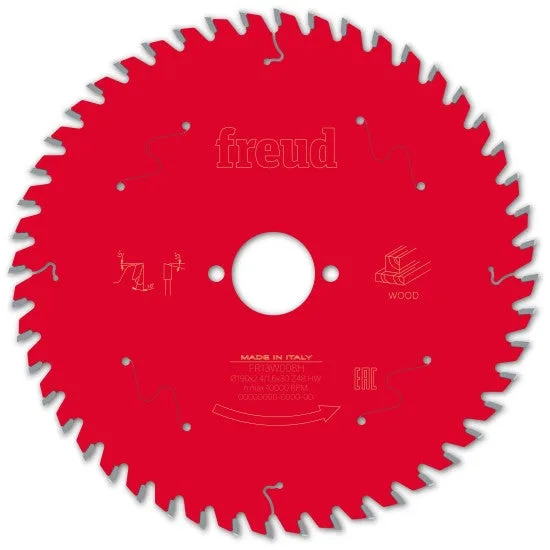 Hoja para sierra circular portátil freud - ø190 2,4/1,6 al30 z48 ba 10° - f03fs09719 -fr13w008h