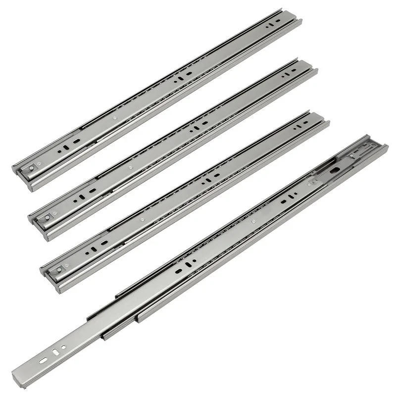 Correderas para cajones corredera de extensión completa corredera de alta resistencia corredera telescópica guía de bolas 45 mm 400 mm 4 piezas