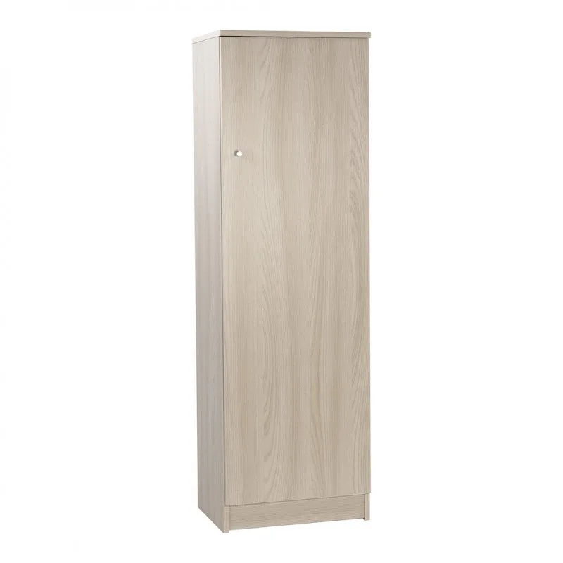 Armario de columna de una puerta, 46 l x 34 p x 147 h – acabado olmo claro – sarmog