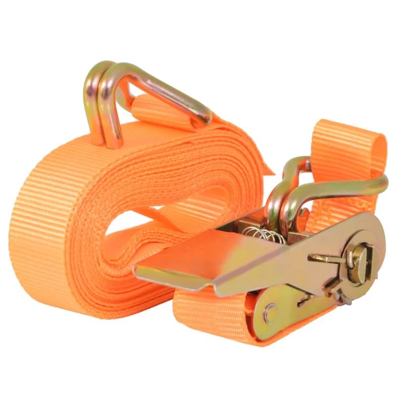 Paquete de 10 correas de amarre 0,4 toneladas 6 m x 25 mm color naranja para transporte en remolque 02_0003533