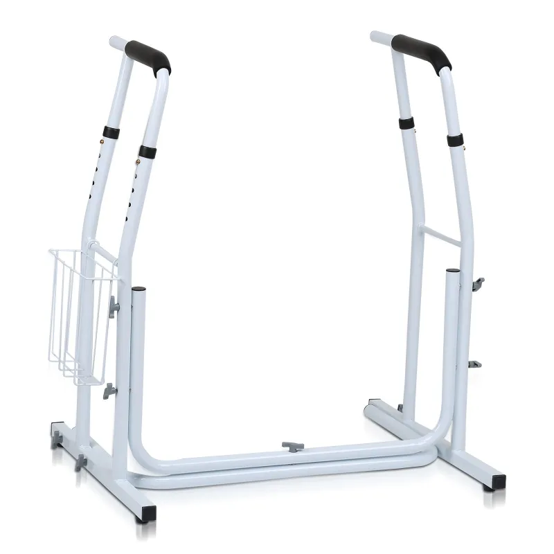 Soporte para inodoro, soporte para inodoro con cesta de almacenamiento, marco de soporte para inodoro, ayuda de soporte