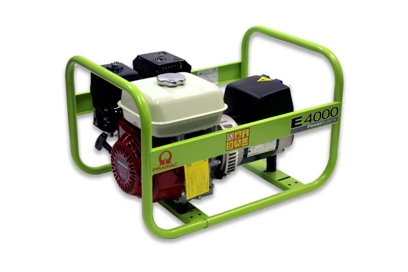 Generador pramac e4000 gasolina sin plomo de 2600 w. motor honda