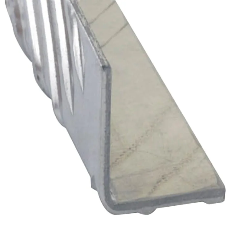 Perfil forma ángulo de aluminio gris, alt.4 x an.4 x l.100 cm
