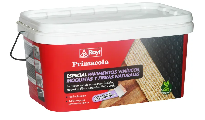 Adhesivo acrílico para suelo primacola plus de 5 kg