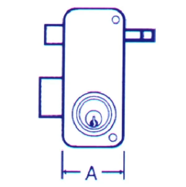 Cerradura 2556-apr-.60 derecha