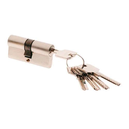 Bombin para cerradura de 30 + 30 mm amig cromado