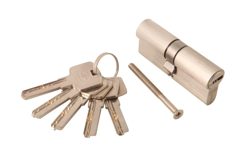 Bombin para cerradura de 35 + 35 mm amig cromado