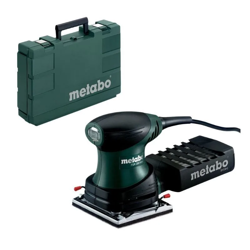 Metabo 600066500 lijadora orbital para madera fsr 200 intec 200w con maletín