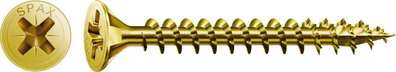 200 tornillo para madera spax pozidriv con cabeza avellanada, ø 4.5 x l. 50 mm