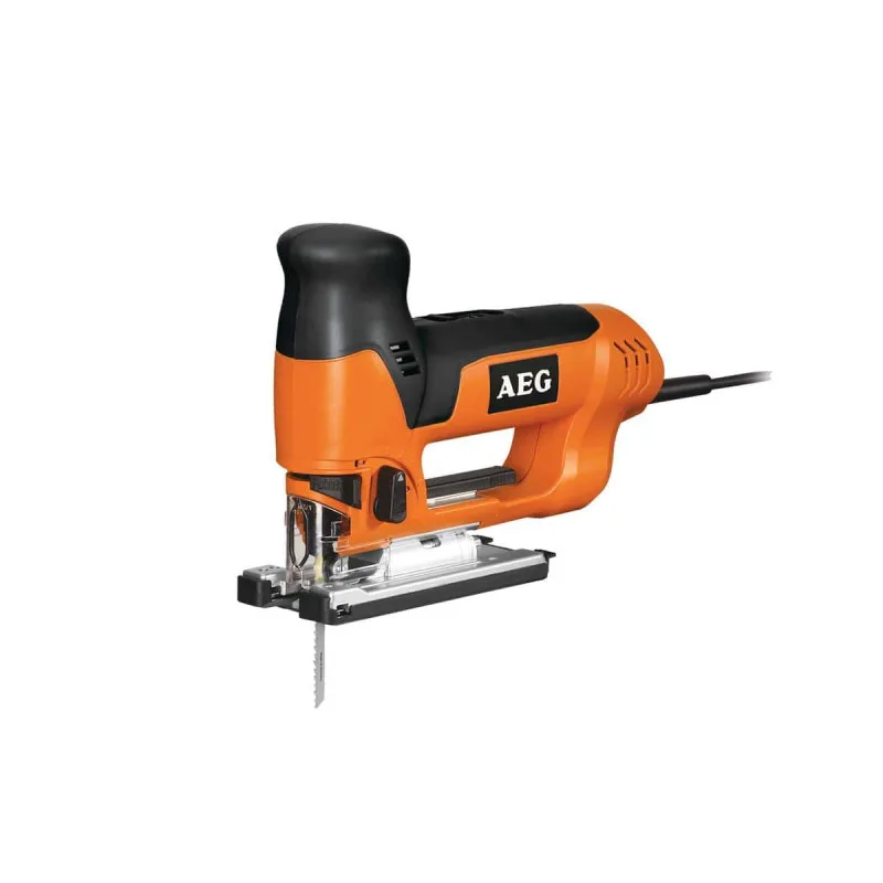 Sierra de calar 705w, 26mm carrera, 110mm capacidad, 2.700cpm, acción pendular, fijación sin llaves fixtec, maletín aeg