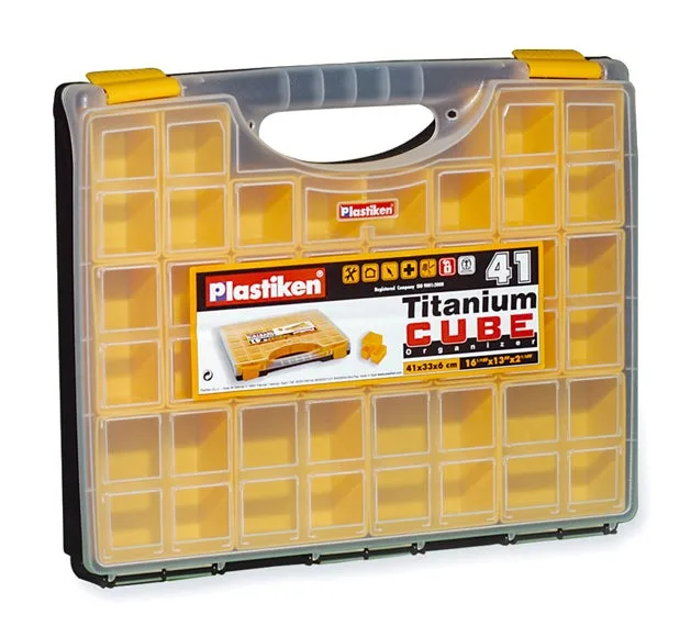 Estuche para tornillos de 33x6x41 cm con 21 compartimentos