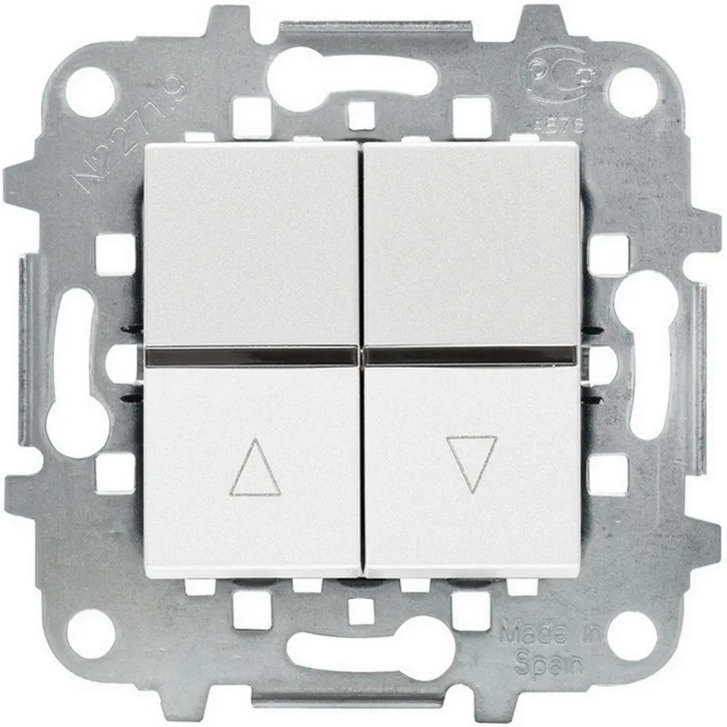 Interruptor de persianas niessen zenit blanco